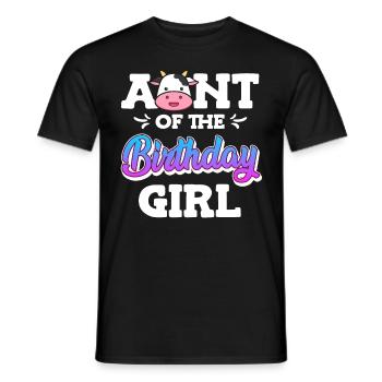 Beste Tante der Welt Geburtstagskind Nichte Tante - Männer T-Shirt - Schwarz - Vorne - AI Model Male 178 light (178cm)
