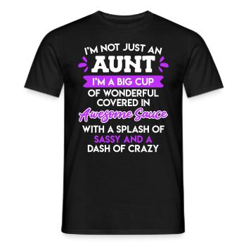 Wundervolle Tante Beste Tante der Welt Tante - Männer T-Shirt - Schwarz - Vorne - AI Model Male 178 light (178cm)