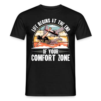 Parachute parachutiste parachutiste - T-shirt homme - noir - Devant - AI Model Male 178 light (178cm)