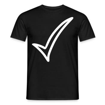 Hook Emoji Sketch Drawing White - Men's T-Shirt - black - Front - AI Model Male 178 light (178cm)