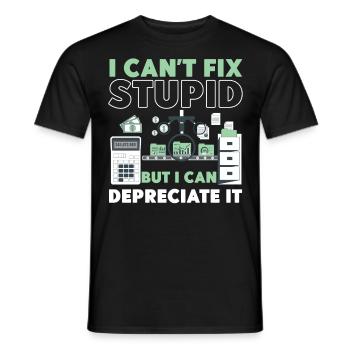 Accountant Bookkeeper Accounting I - Men's T-Shirt - black - Front - AI Model Male 178 light (178cm)
