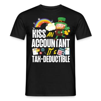 Accountant Bookkeeper Accounting - Men's T-Shirt - black - Front - AI Model Male 178 light (178cm)