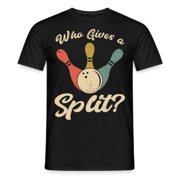 Bowling Bowler Gutter Strike Replacement Needles - Men's T-Shirt - black - Front - AI Model Male 178 light (178cm)