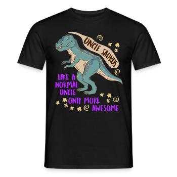 Oncle Saurus comme oncle normal seulement plus cool - T-shirt homme - noir - Devant - AI Model Male 178 light (178cm)