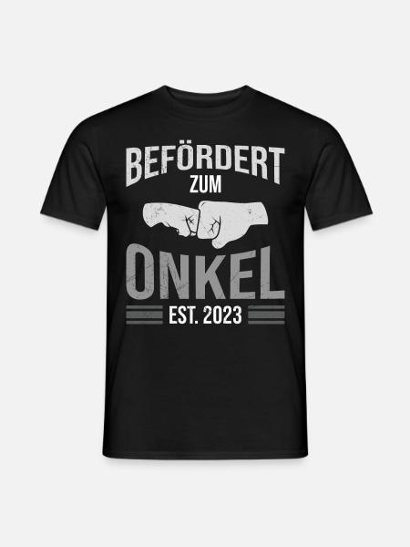 Befördert zum Onkel 2023 - Männer T-Shirt - Schwarz