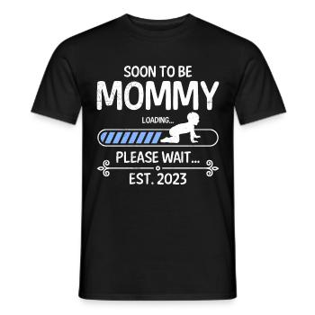 Soon to be Mommy 2023 Mama 2023 - Männer T-Shirt - Schwarz - Vorne - AI Model Male 178 light (178cm)