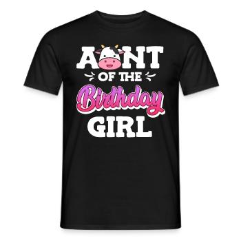 Beste Tante der Welt Geburtstagskind Nichte Tant - Männer T-Shirt - Schwarz - Vorne - AI Model Male 178 light (178cm)