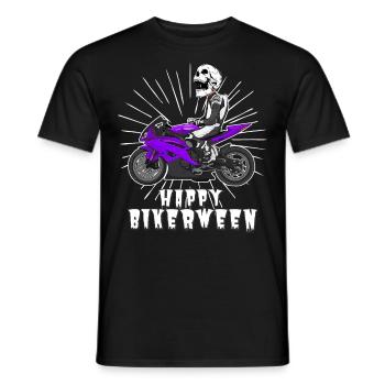 Motorcycle Lifestyle / Motorcycle / Motorcycle biker - Men's T-Shirt - black - Front - AI Model Male 178 light (178cm)
