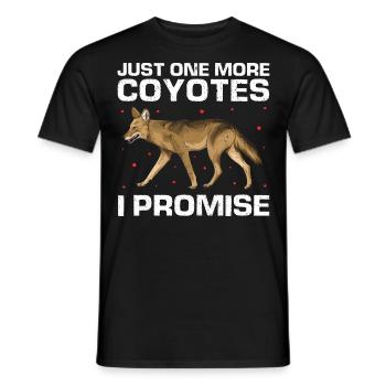 Conception de coyote pour les réacteurs de coyote - T-shirt homme - noir - Devant - AI Model Male 178 light (178cm)