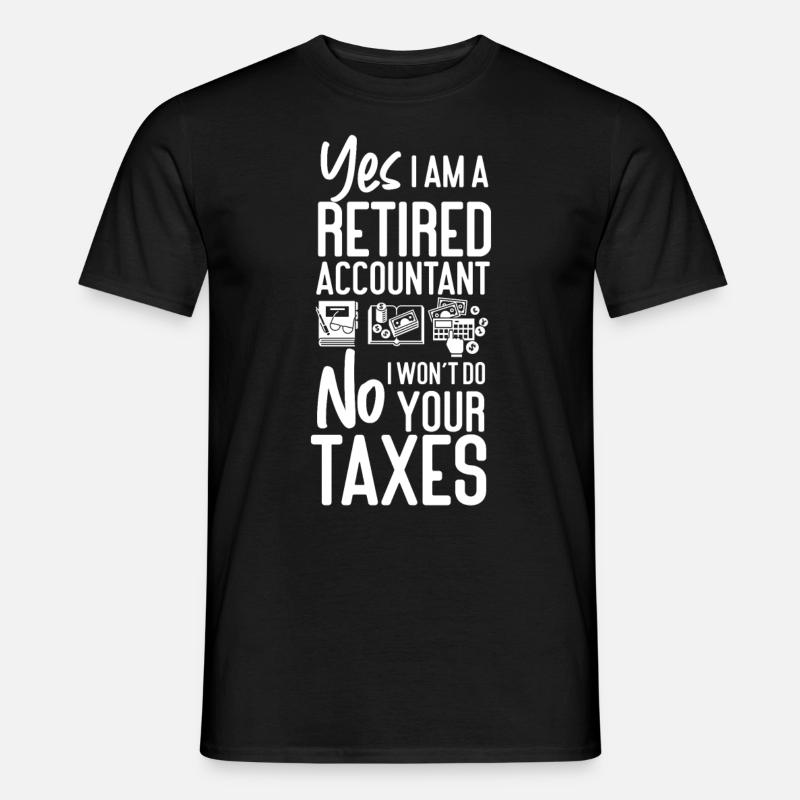 Accountant Bookkeeper Accounting - Männer T-Shirt - Schwarz