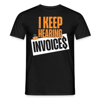 Accountant Bookkeeper Accounting I - Men's T-Shirt - black - Front - AI Model Male 178 light (178cm)