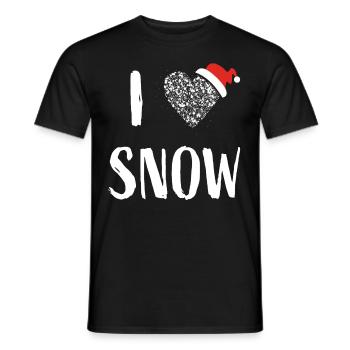 Snow Winter Winter Time Winter Sports Apres Ski - Men's T-Shirt - black - Front - AI Model Male 178 light (178cm)