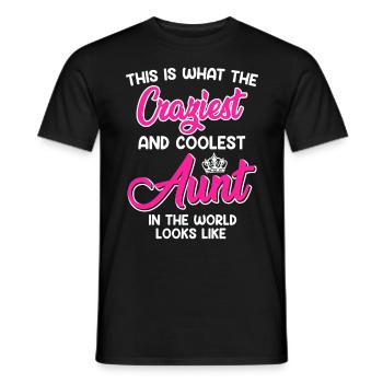 C’est ce que la tante la plus cool a l’air folle tante - T-shirt homme - noir - Devant - AI Model Male 178 light (178cm)