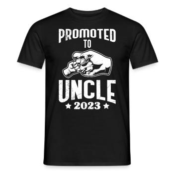 Befördert zum Onkel 2023 - Männer T-Shirt - Schwarz - Vorne - AI Model Male 178 light (178cm)