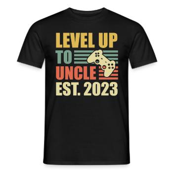 Niveau jusqu’à Oncle 2023 - T-shirt homme - noir - Devant - AI Model Male 178 light (178cm)