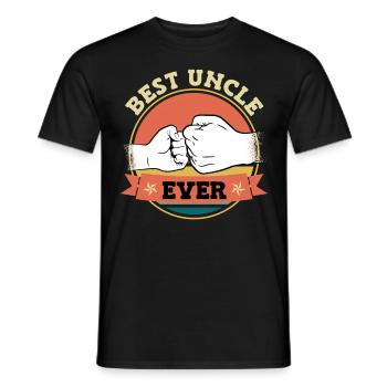 Best Uncle Ever - Men's T-Shirt - black - Front - AI Model Male 178 light (178cm)
