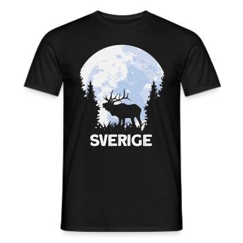 sverige orignal Suède Scandinavie - T-shirt homme - noir - Devant - AI Model Male 178 light (178cm)