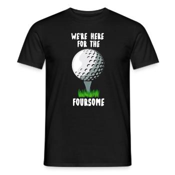 Golf Golfen lustiges Golfspieler - Männer T-Shirt - Schwarz - Vorne - AI Model Male 178 light (178cm)