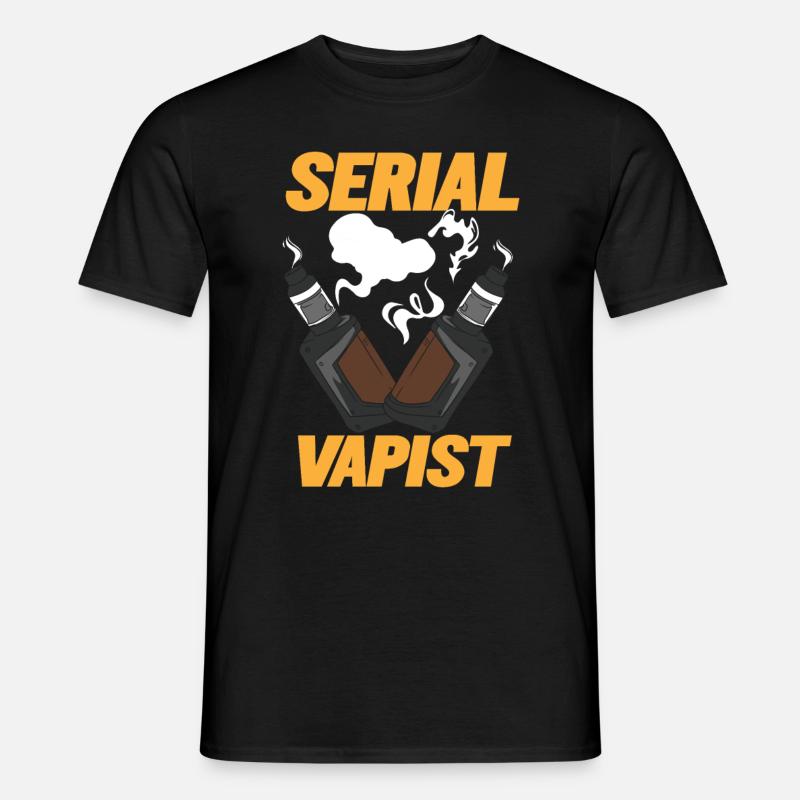 Vaping Serial Vapist E-zigarette - Männer T-Shirt - Schwarz