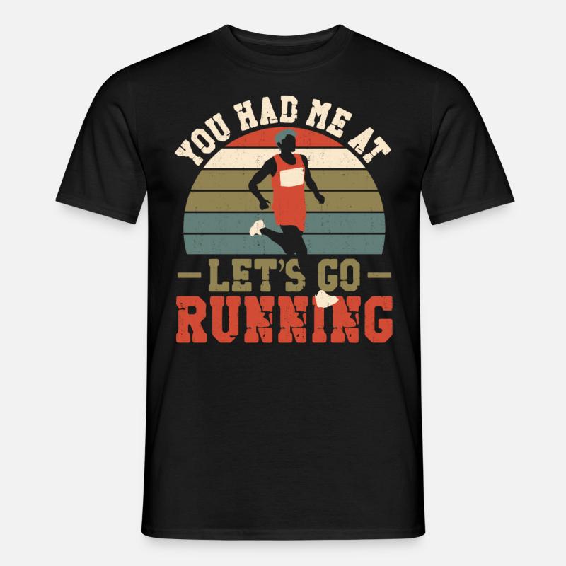 Running Runner Half Marathon - Männer T-Shirt - Schwarz
