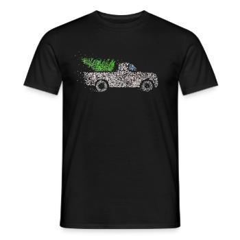 Christmas tree Christmas tree Christmas tree Xmas - Men's T-Shirt - black - Front - AI Model Male 178 light (178cm)
