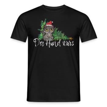 Noël Grouch Chats Anti Noël Noël - T-shirt homme - noir - Devant - AI Model Male 178 light (178cm)