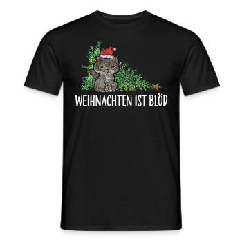 Weihnachtsmuffel Anti Weihnachten Kein Bock - Männer T-Shirt - Schwarz - Vorne - AI Model Male 178 light (178cm)