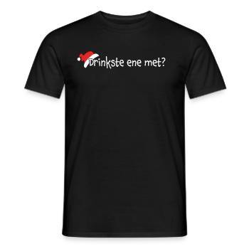 Weihnachtsmütze Kölsch Kölner Kölnerin Weihnachten - Männer T-Shirt - Schwarz - Vorne - AI Model Male 178 light (178cm)
