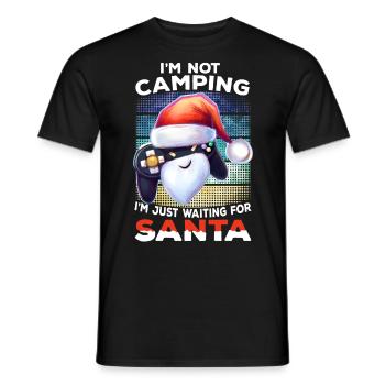 Chapeau de Noël Gamer Slogan Gambler Gift Gambling - T-shirt homme - noir - Devant - AI Model Male 178 light (178cm)
