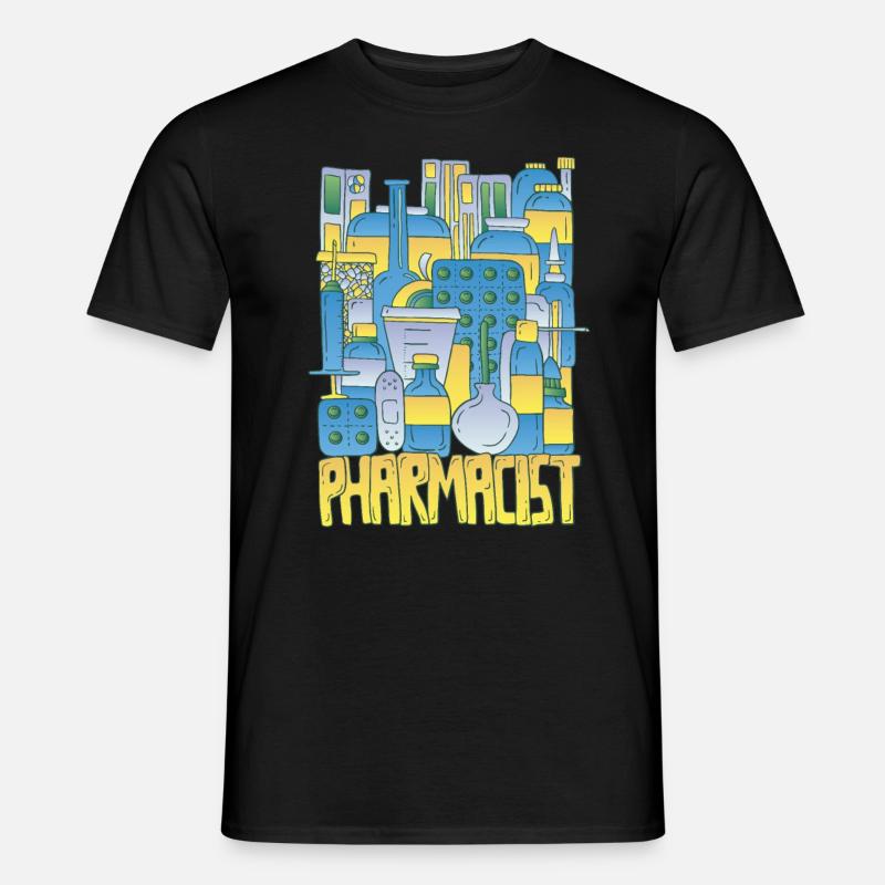 Wissenschaft - Pharmacist - Männer T-Shirt - Schwarz