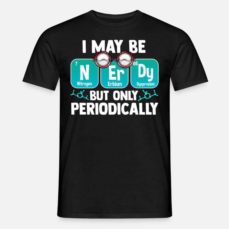 Nerd Periodensystem - Männer T-Shirt - Schwarz