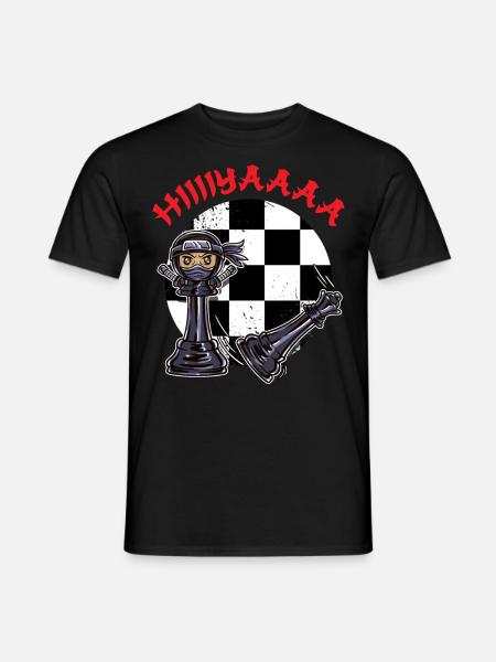 Ninja Chess Chess Player Chessboard - Men's T-Shirt - black