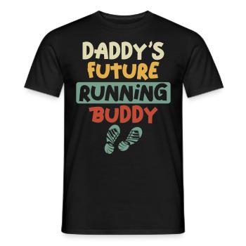 Running Runner Half Marathon Dad - Men's T-Shirt - black - Front - AI Model Male 178 light (178cm)