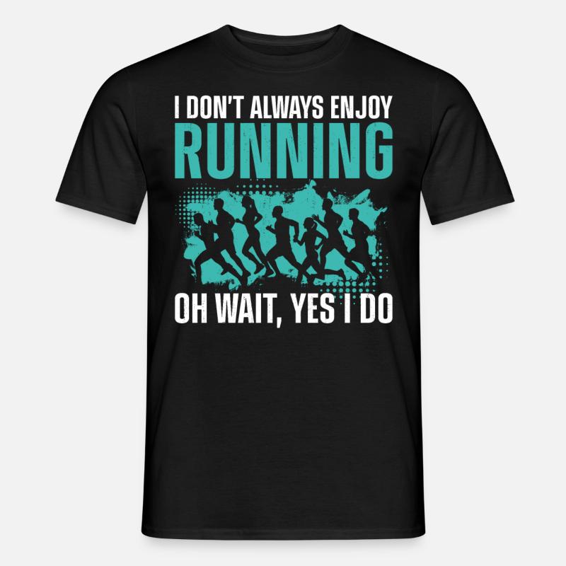 Running Runner Half Marathon - Männer T-Shirt - Schwarz
