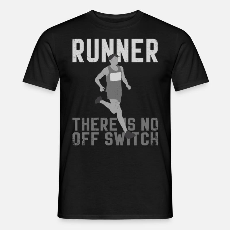 Running Runner Half Marathon - Männer T-Shirt - Schwarz