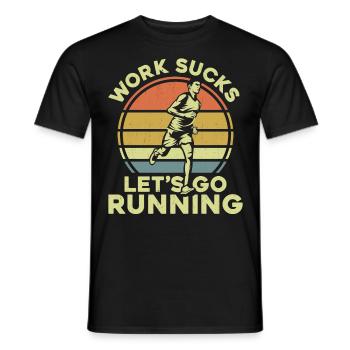 Running Runner Half Marathon - Männer T-Shirt - Schwarz - Vorne - AI Model Male 178 light (178cm)