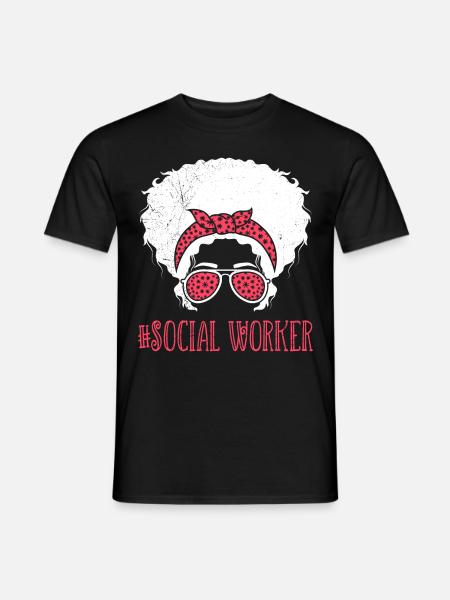 Sozialarbeiter Ich bin Sozialarbeiterin - Männer T-Shirt - Schwarz
