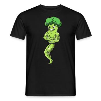 Brokkoli Fitness Fitnessstudio Motivation - Männer T-Shirt - Schwarz - Vorne - AI Model Male 178 light (178cm)