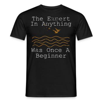 Mindset Expert Commencez maintenant Une fois un Inspirati débutant - T-shirt homme - noir - Devant - AI Model Male 178 light (178cm)