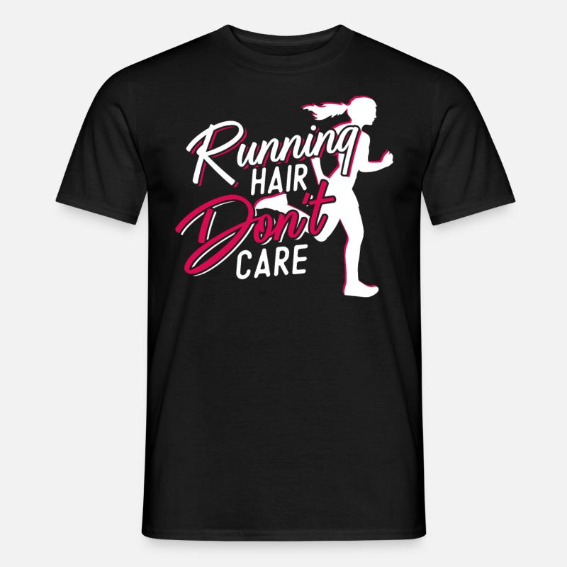 Running Runner Half Marathon Girl - Männer T-Shirt - Schwarz