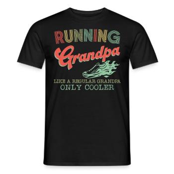 Running Runner Half Marathon - Men's T-Shirt - black - Front - AI Model Male 178 light (178cm)