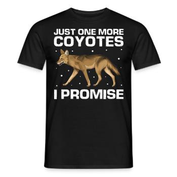 Conception de coyote pour les réacteurs de coyote - T-shirt homme - noir - Devant - AI Model Male 178 light (178cm)
