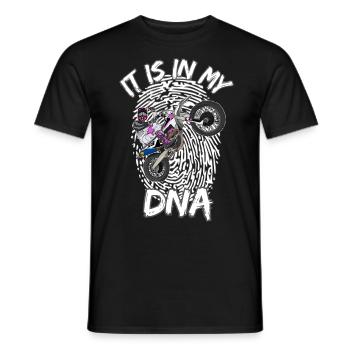 Motocross / Enduro / Freestyle mx / Dirtbike retro - Men's T-Shirt - black - Front - AI Model Male 178 light (178cm)