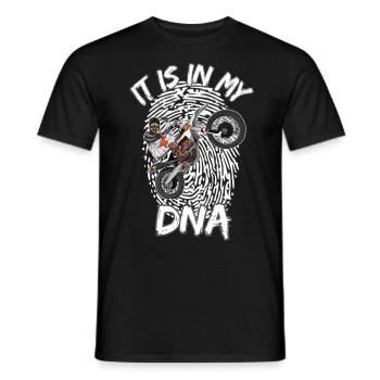 Motocross / Enduro / Freestyle mx / Dirtbike retro - Männer T-Shirt - Schwarz - Vorne - AI Model Male 178 light (178cm)