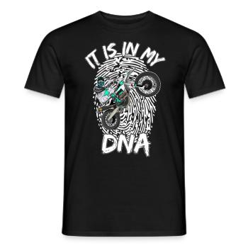 Motocross / Enduro / Freestyle mx / Dirtbike retro - Men's T-Shirt - black - Front - AI Model Male 178 light (178cm)
