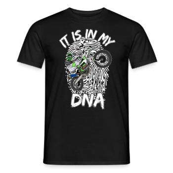 Motocross / Enduro / Freestyle mx / Dirtbike retro - Männer T-Shirt - Schwarz - Vorne - AI Model Male 178 light (178cm)
