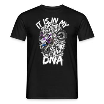 Motocross / Enduro / Freestyle mx / Dirtbike retro - Men's T-Shirt - black - Front - AI Model Male 178 light (178cm)