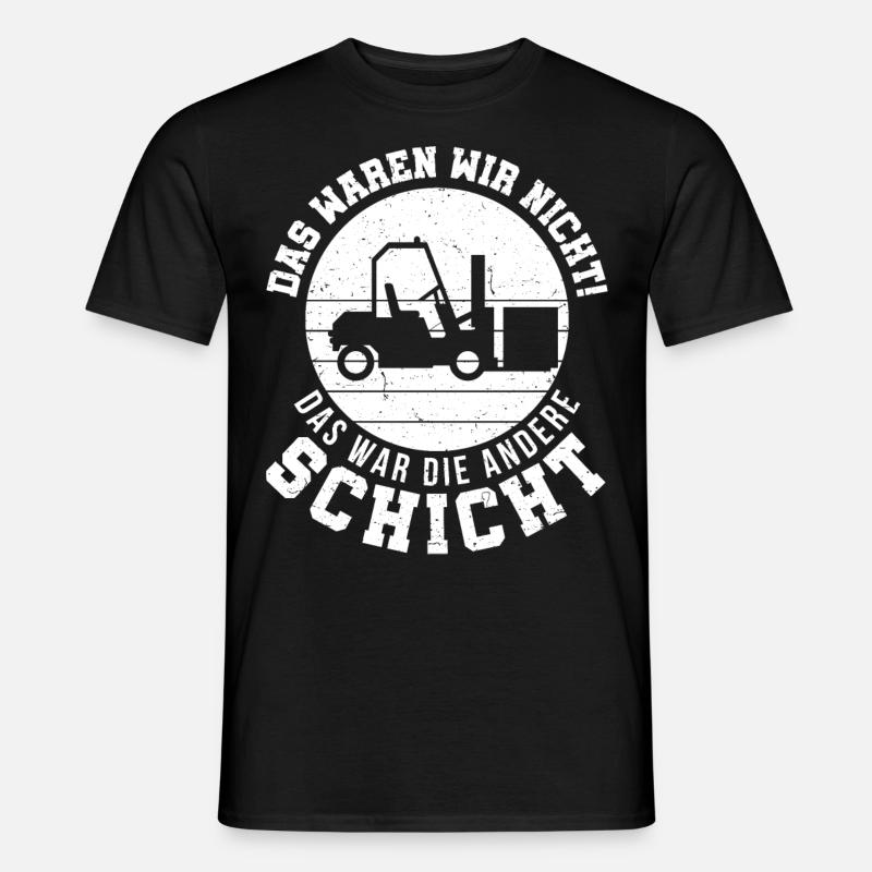 Gabelstapler Gabelstaplerfahrer Lagerarbeiter - Männer T-Shirt - Schwarz