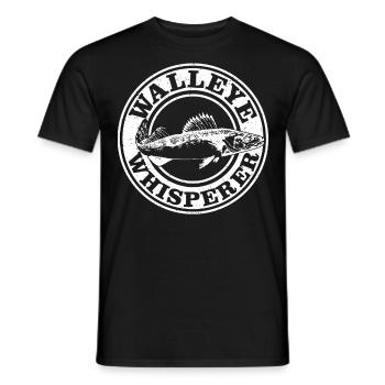 Zanderflüsterer - Männer T-Shirt - Schwarz - Vorne - AI Model Male 178 light (178cm)