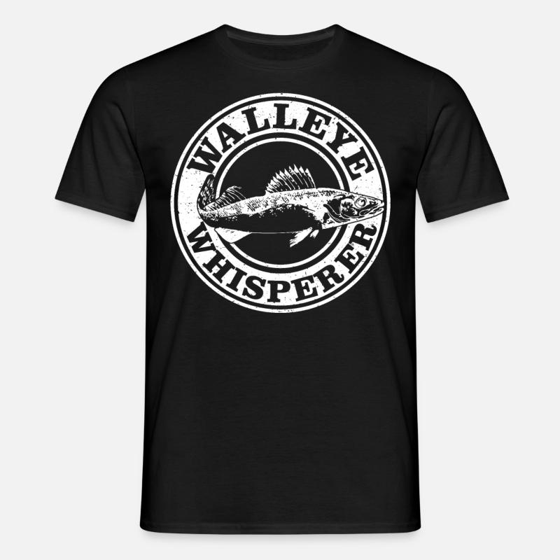 Zanderflüsterer - Männer T-Shirt - Schwarz